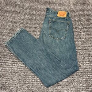 Levis Mens 559 Relaxed Straight Fit Jeans W36 L34 Blue Denim Classic